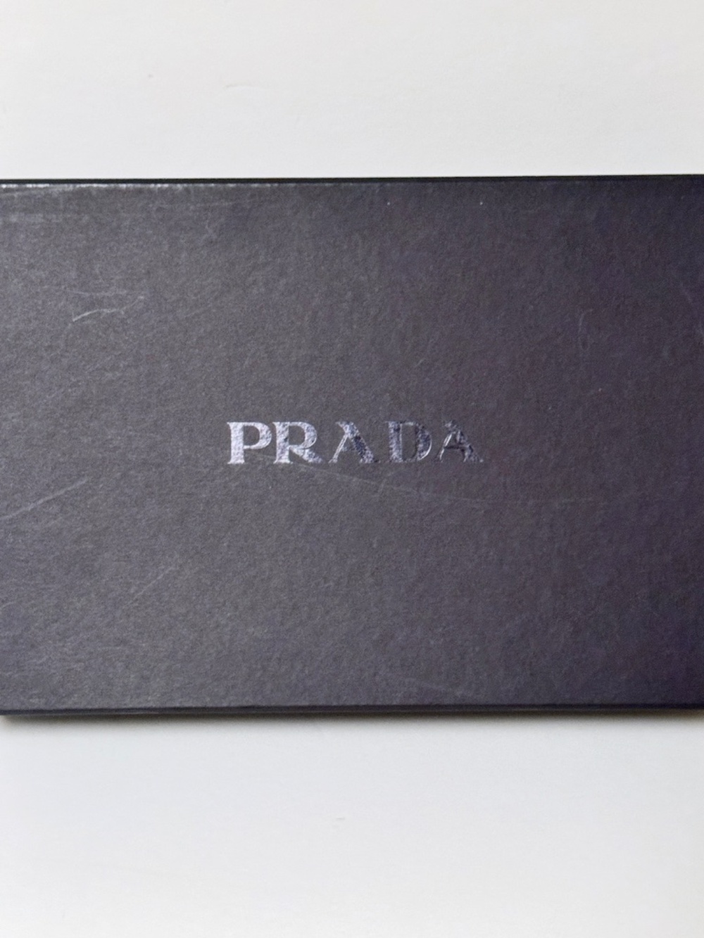 Authentic Prada Men’s Shoe Box Empty Size 9 Black 13.5” x 8” x 5.5” Tissue